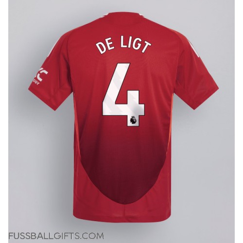 Manchester United Matthijs de Ligt #4 Fußballbekleidung Heimtrikot 2024-25 Kurzarm